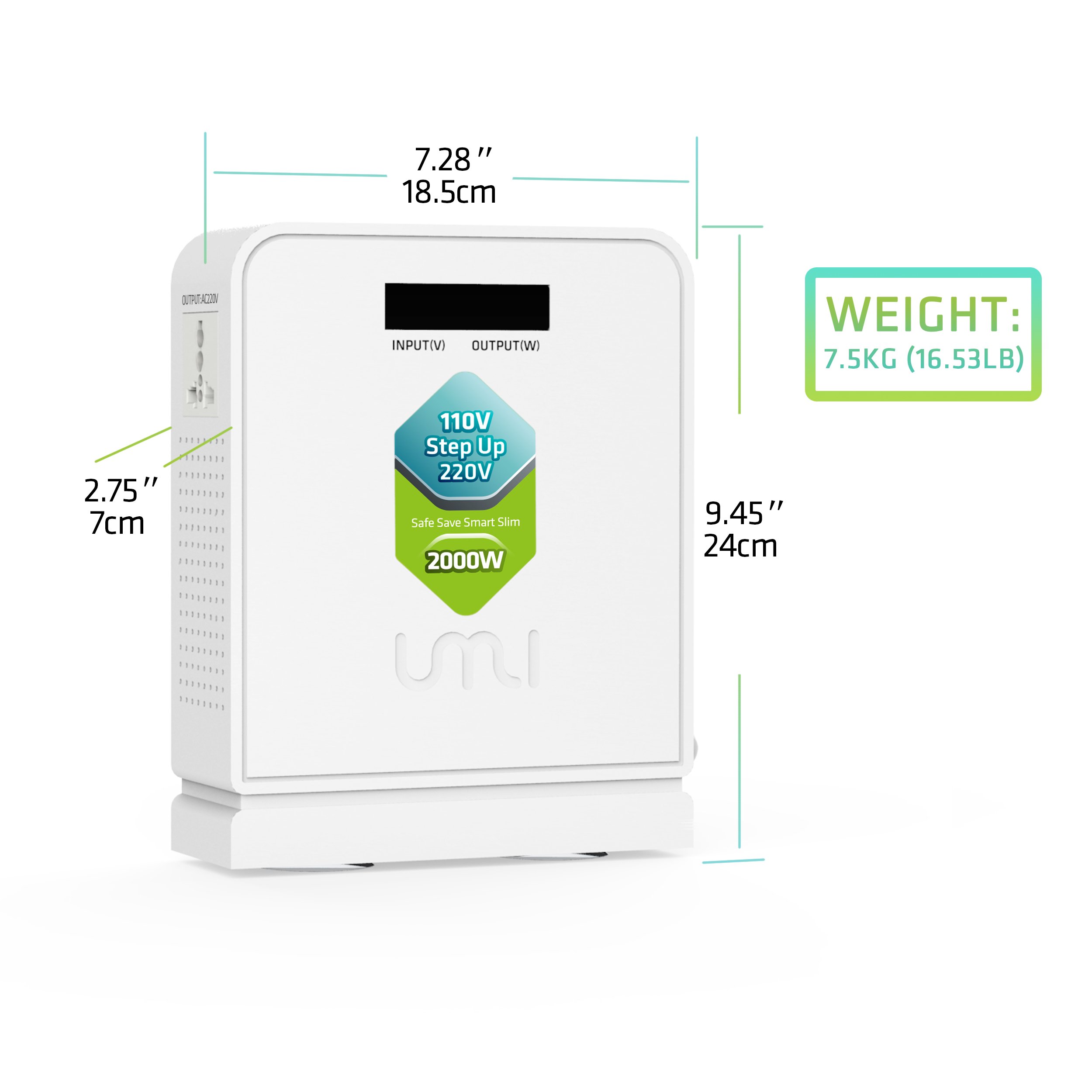 Amazon.co.jp: Step Up Voltage Converter 2000W 110V to 220V with